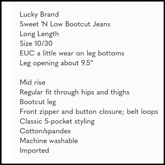 Lucky BrandSweet 'N Low Bootcut Jeans - Picture 11 of 11